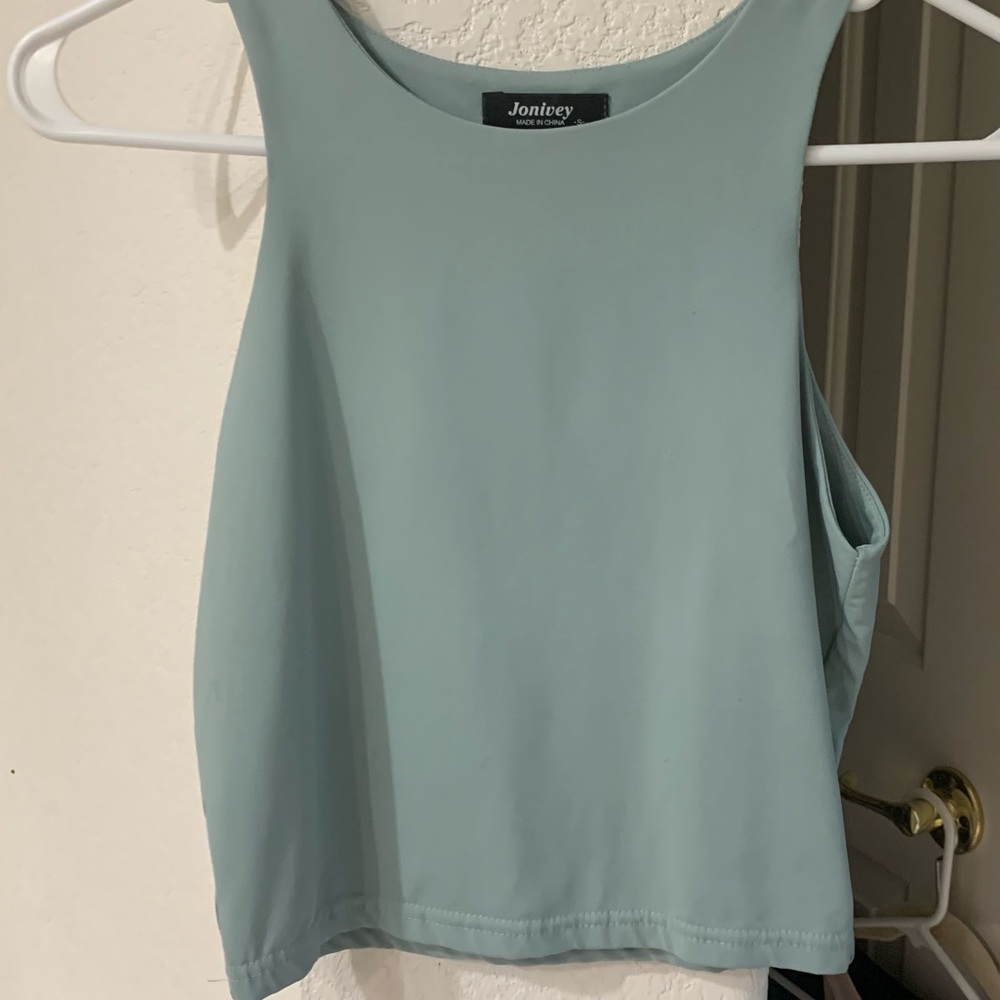 COPY - Light green crop top